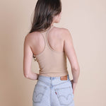 High Neck Racerback Brami Top