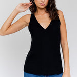 Front and Back Deep V-Neck Tank Top