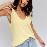 Front and Back Deep V-Neck Tank Top