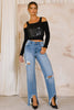 High Rise Distressed Wide Jeans