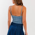 Denim Bustier Bodysuit