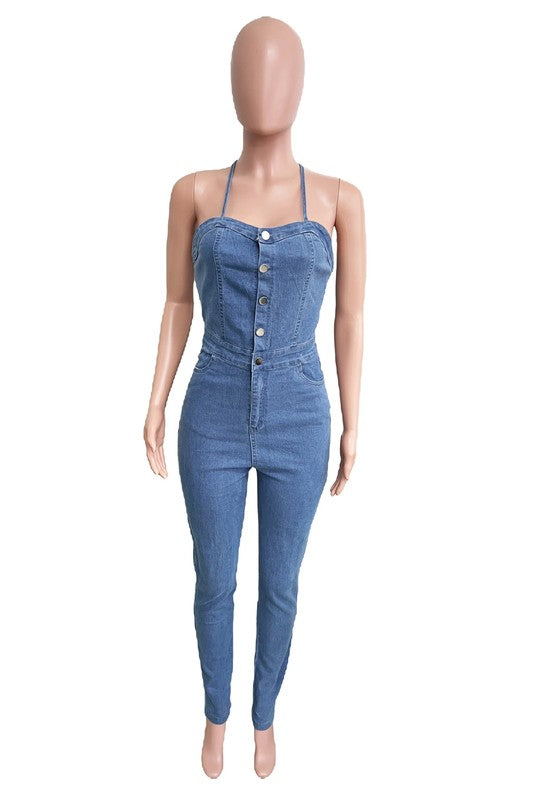 Poise Denim Jumpsuit