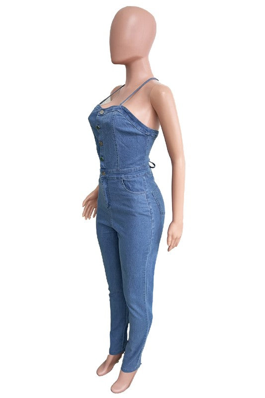 Poise Denim Jumpsuit