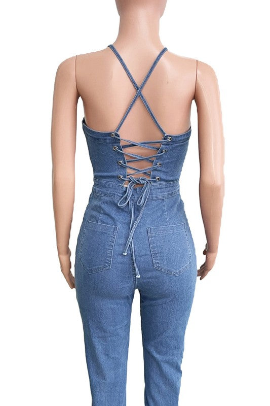 Poise Denim Jumpsuit