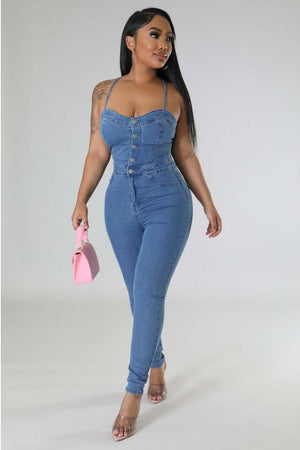 Poise Denim Jumpsuit