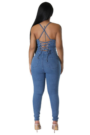 Poise Denim Jumpsuit