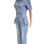 WOMEN DENIM SEXY JUMPSUIT