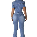 WOMEN DENIM SEXY JUMPSUIT