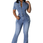 WOMEN DENIM SEXY JUMPSUIT