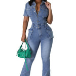 WOMEN DENIM SEXY JUMPSUIT