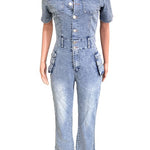 WOMEN DENIM SEXY JUMPSUIT