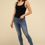 Double Layer Round Neck Tank Top