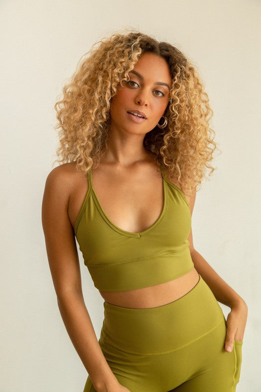 Twist Tank Activewear Tank + Bra