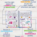 Gratitude Journal with Stickers Non-Dated 52-Week