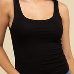 Double Layer Round Neck Tank Top