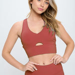 Two Piece Activewear Set with Cut-Out Detail