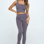 Zip Up Crop Sports Tank Top Set